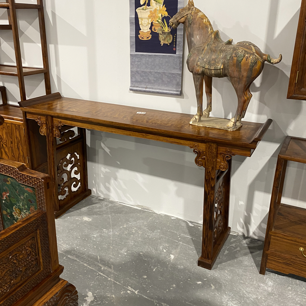 羊角太师椅一套做工讲究落地新中式复古客厅古典办公书房雕花