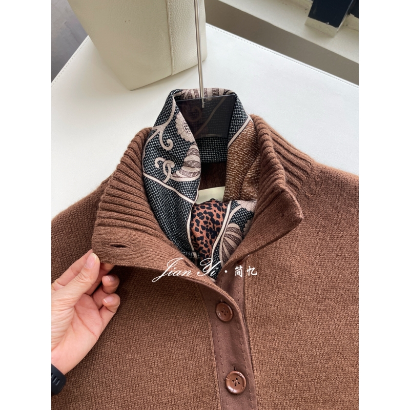 羊毛中方巾！【旧书信笺】复古拼色田园风100%羊毛围巾丝巾女62cm