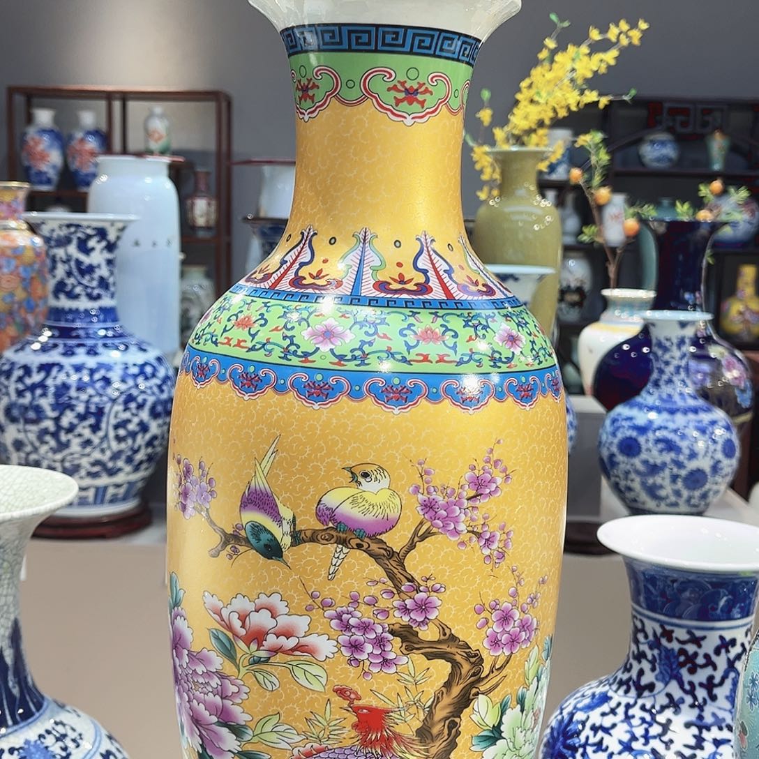 陶摆件景德镇陶瓷花瓶45公分一个