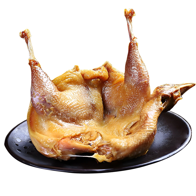 特产风干鸡无翅无爪腌制紧实