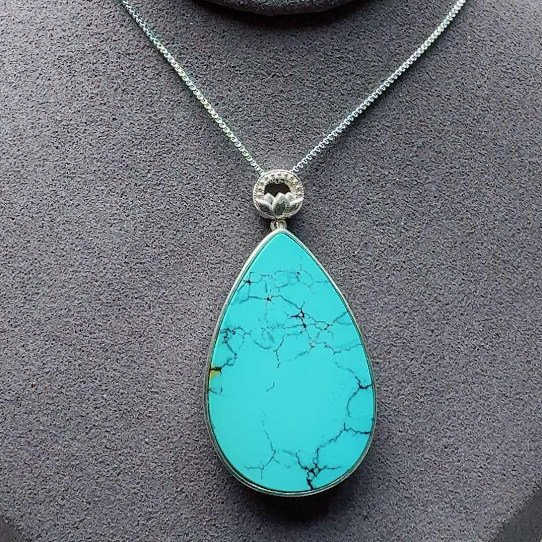 绿松石银S925镶嵌珠宝奇石