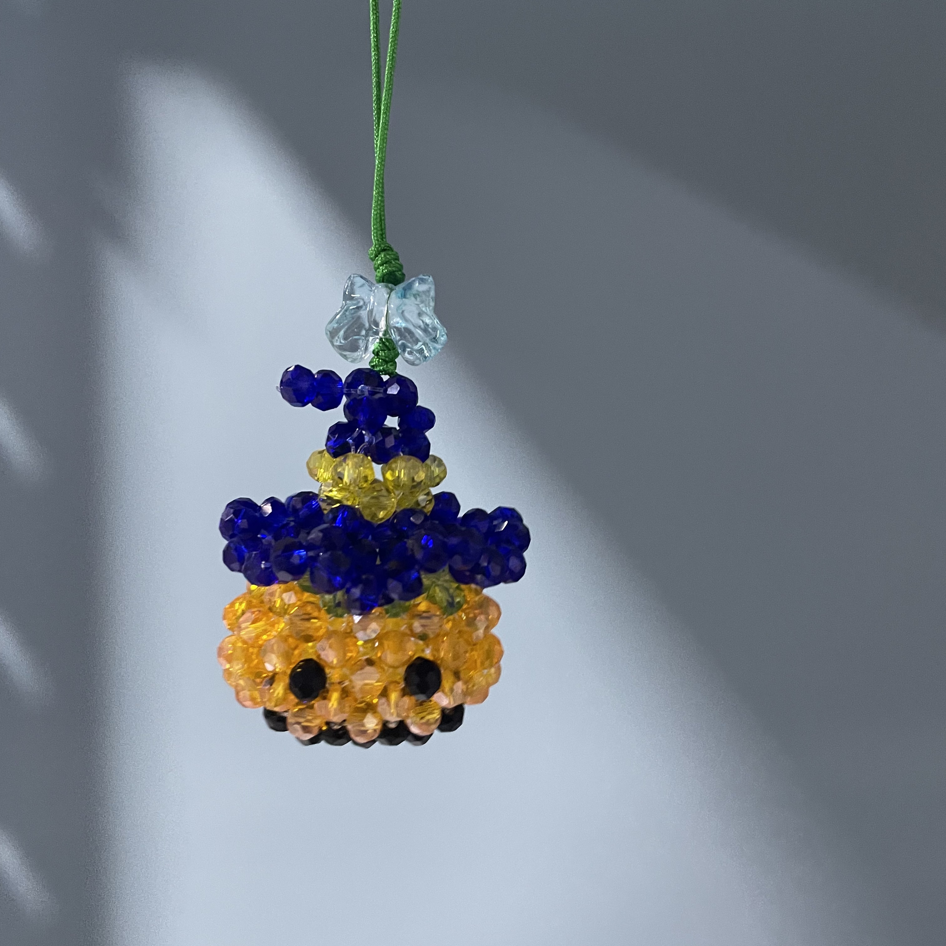 编织帽子南瓜手机坠E931