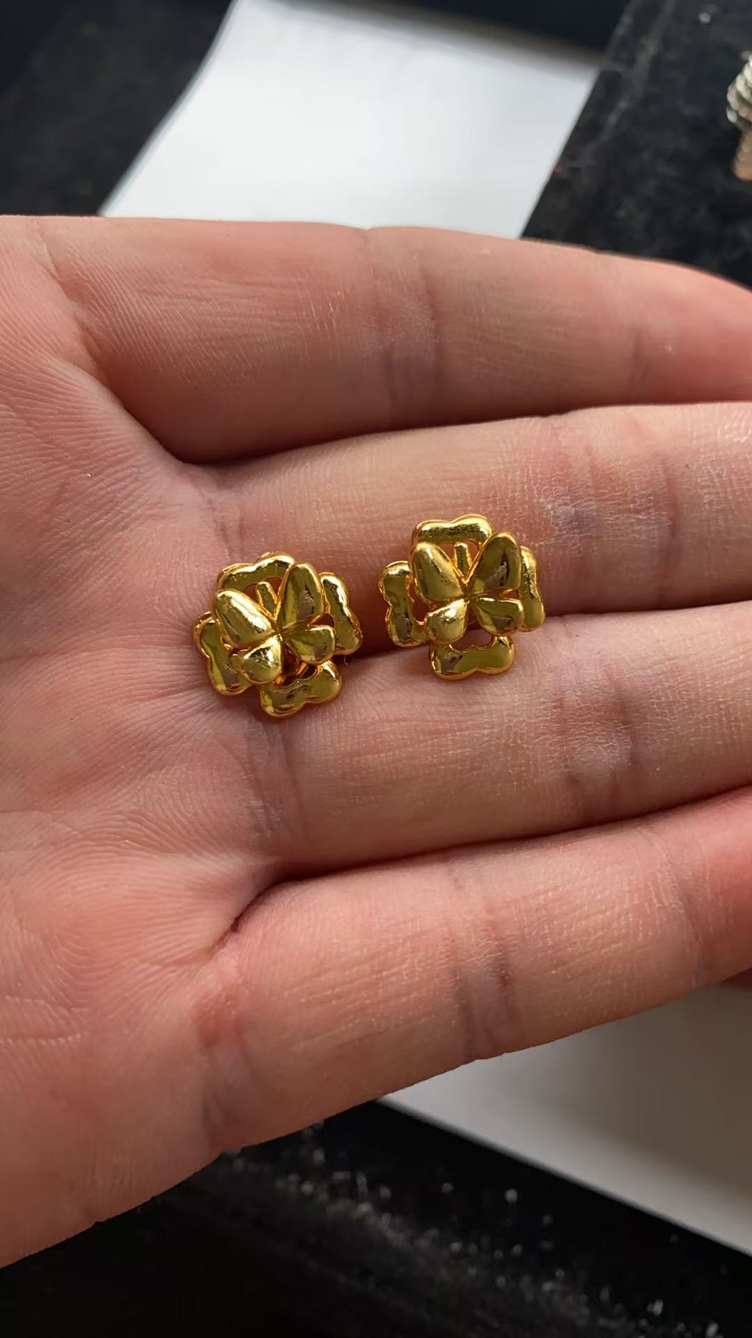 金色耳饰 UK24-108金黄色精品耳订