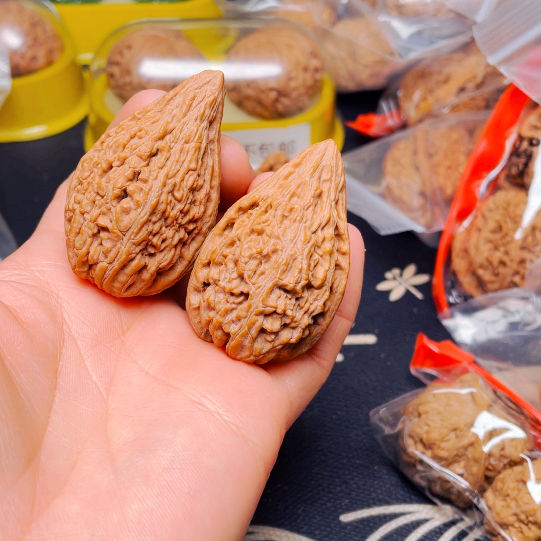 吊坠文玩核桃夏**雪坐佛一对