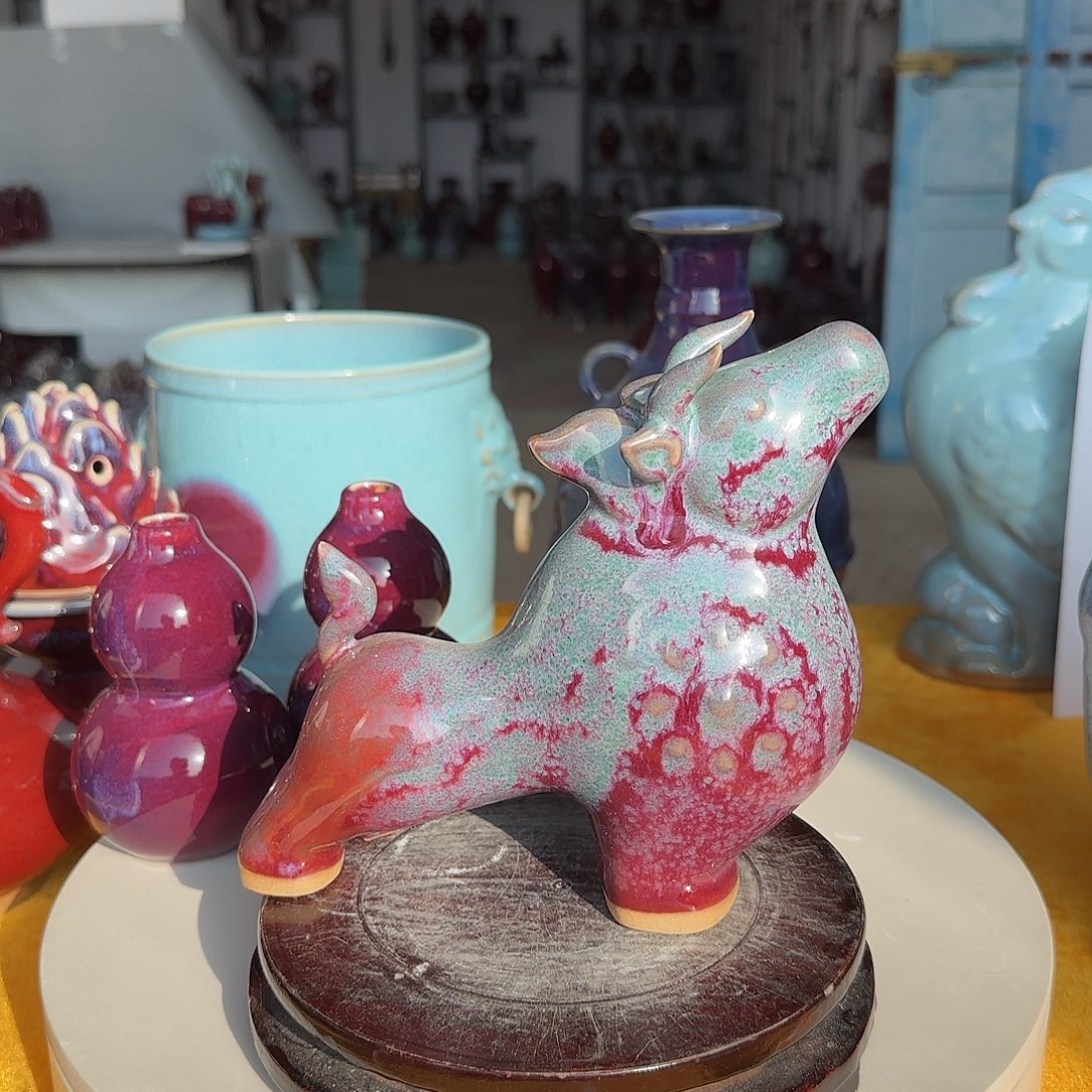 陶摆件郑家钧窑摆件