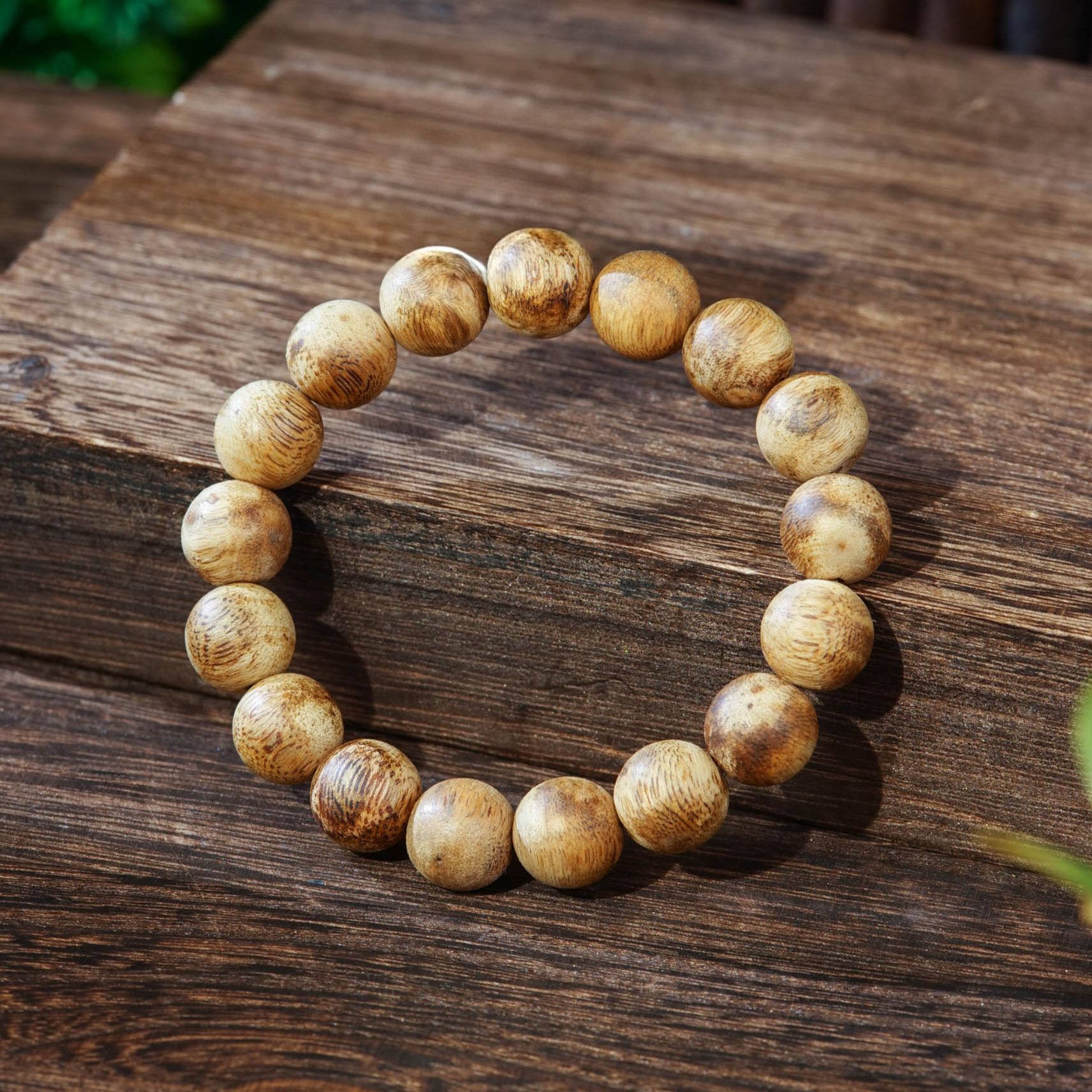 沉香海南尖峰岭绿棋圆珠手串12mm多样性发一 BSK523H-12