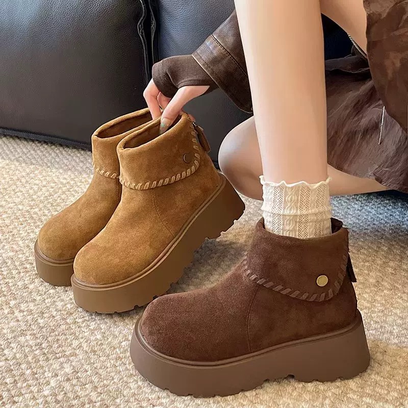 2025新款厚底增高加绒保暖百搭休闲韩系爆款雪地靴22