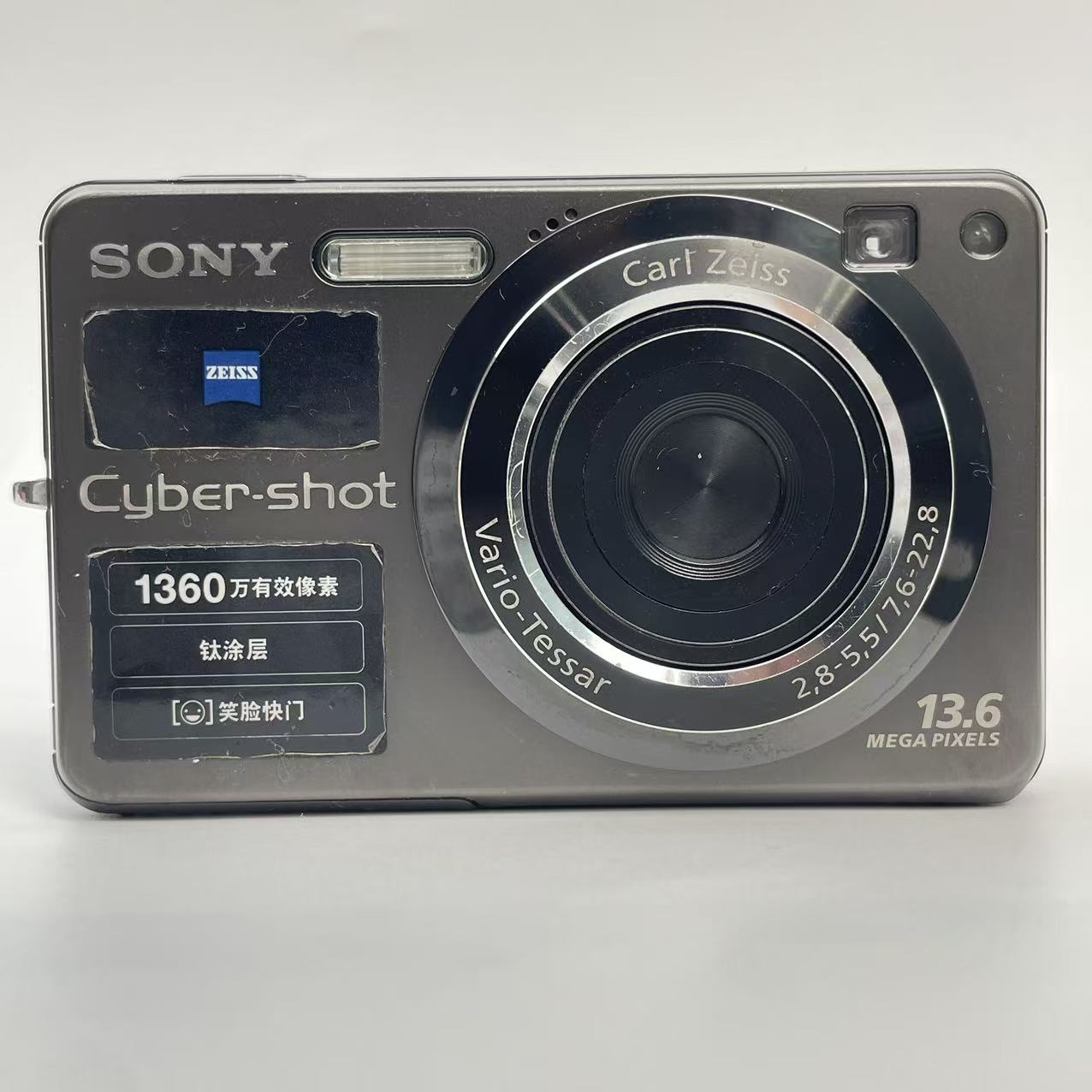 95新 Sony/索尼 w300灰1360万像素3倍变焦复古ccd数码相机