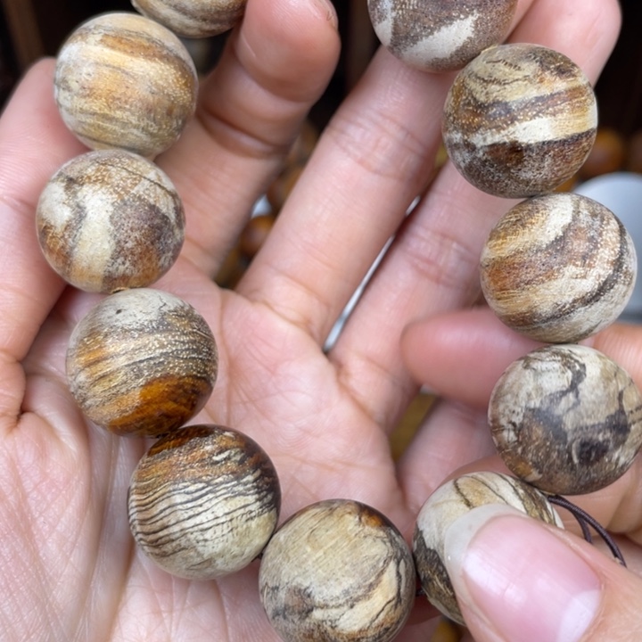 贡木把件手串制作