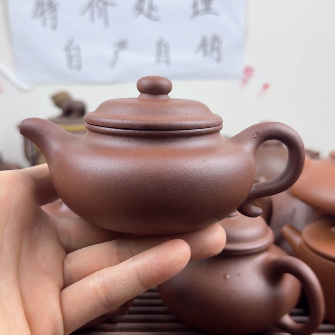 紫砂茶壶仿古200cc嫩底槽青
