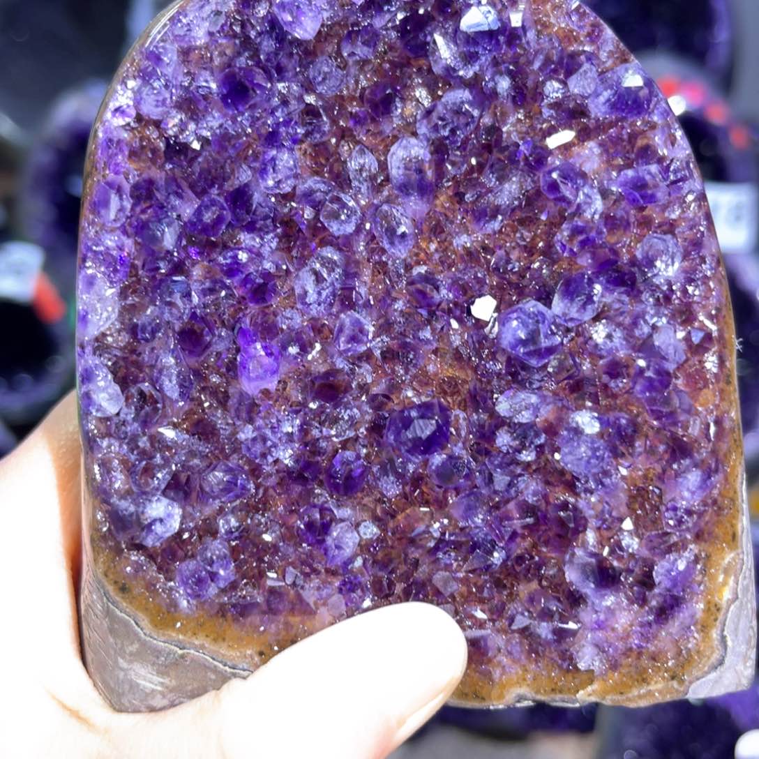 紫晶摆件未镶嵌紫水晶