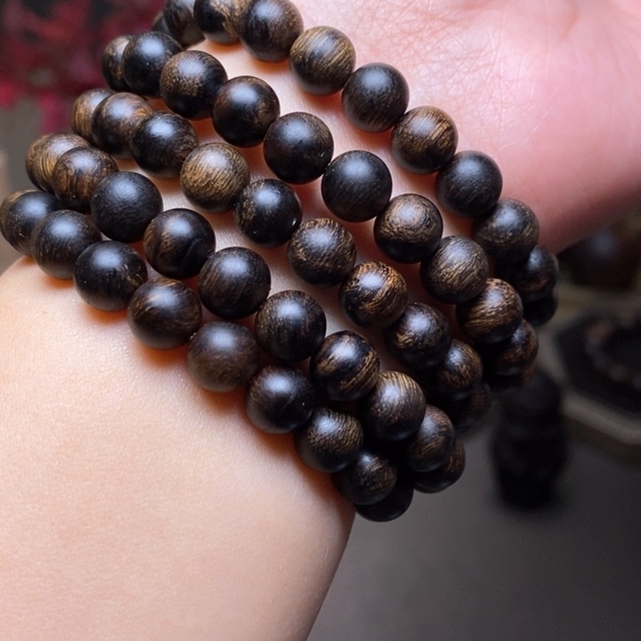 沉香手串越南芽庄帝王瘤疤紫棋楠0.6✖️108