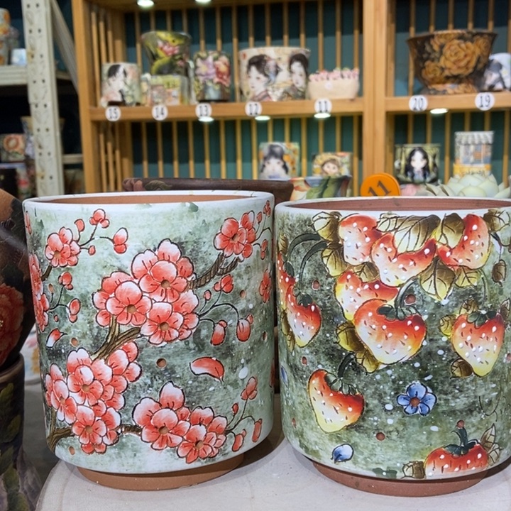 红陶景德镇艺术手绘作品