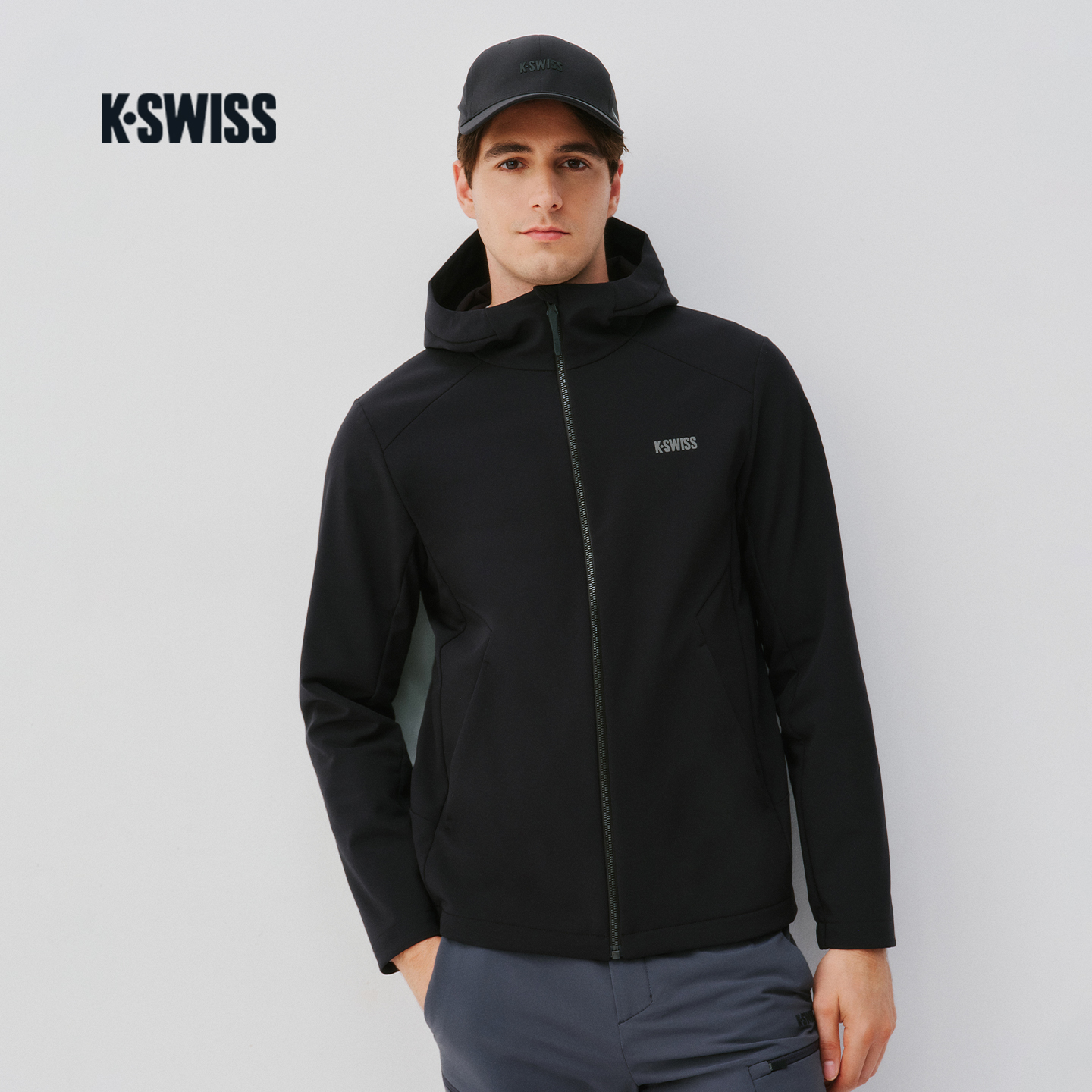 KSWISS盖世威外套男款25秋季运动防风百搭休闲梭织上衣1012089