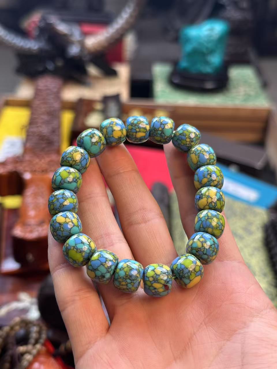 【闪购商品】天然原矿三彩手串