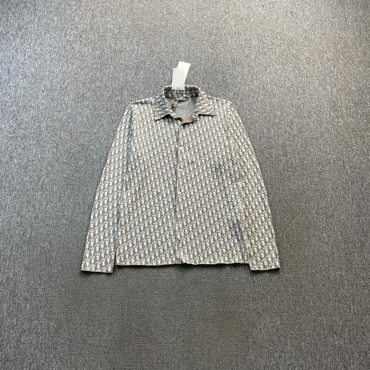 95新 DIOR/迪奥 （bb）123 满印老花衬衫 XS码/袖口轻微污渍
