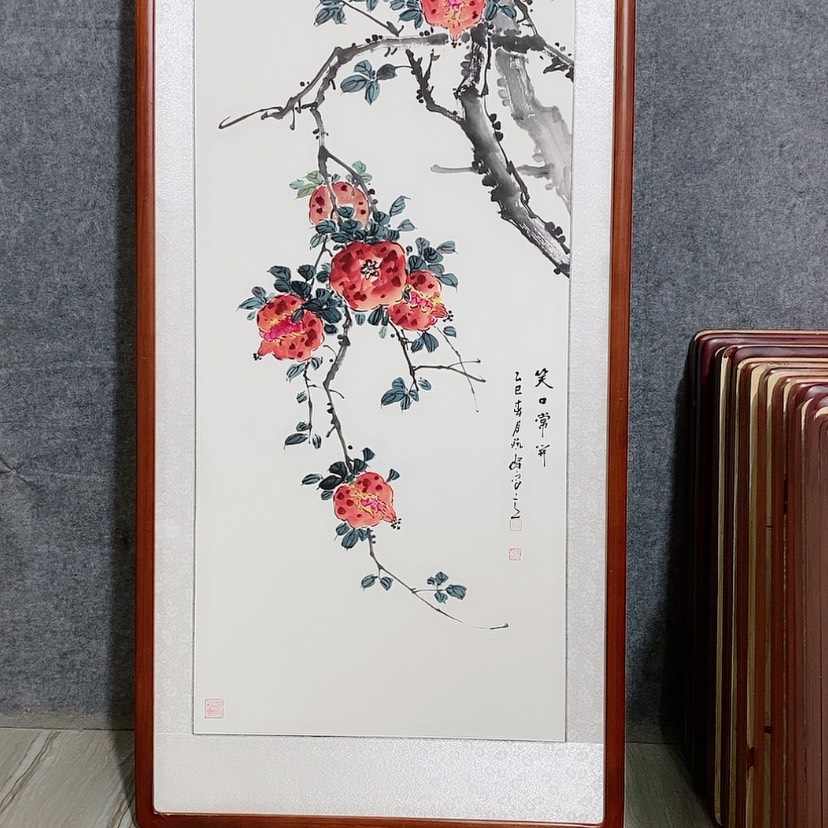 【闪购商品】国画书画作品带框125×65