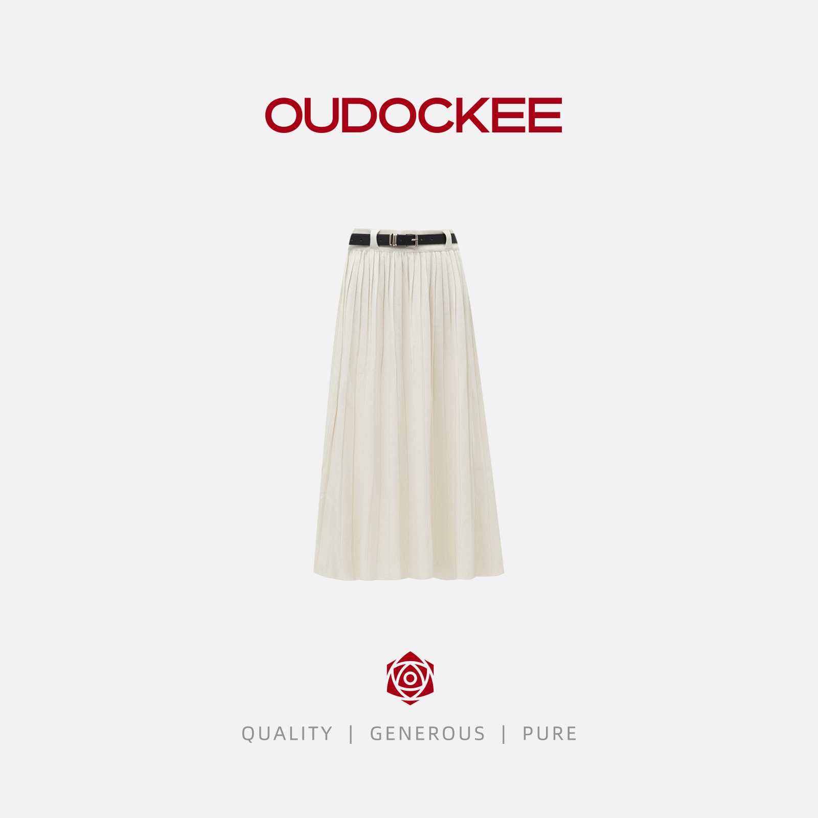 OUDOCKEE 鸥鸥【风琴裙】休闲慵懒感宽松显瘦半身裙 BACU1098T