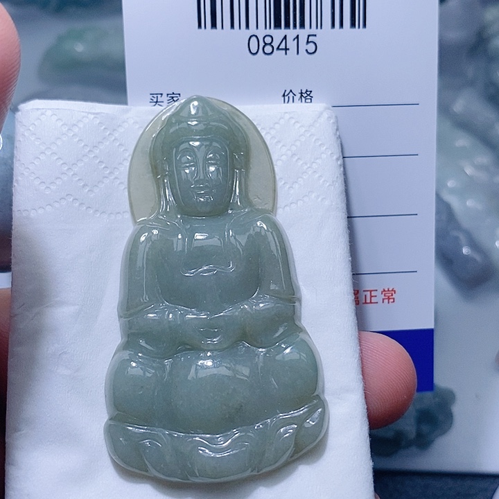 翡翠未镶嵌颈饰天光墟翡翠市场现金代购
