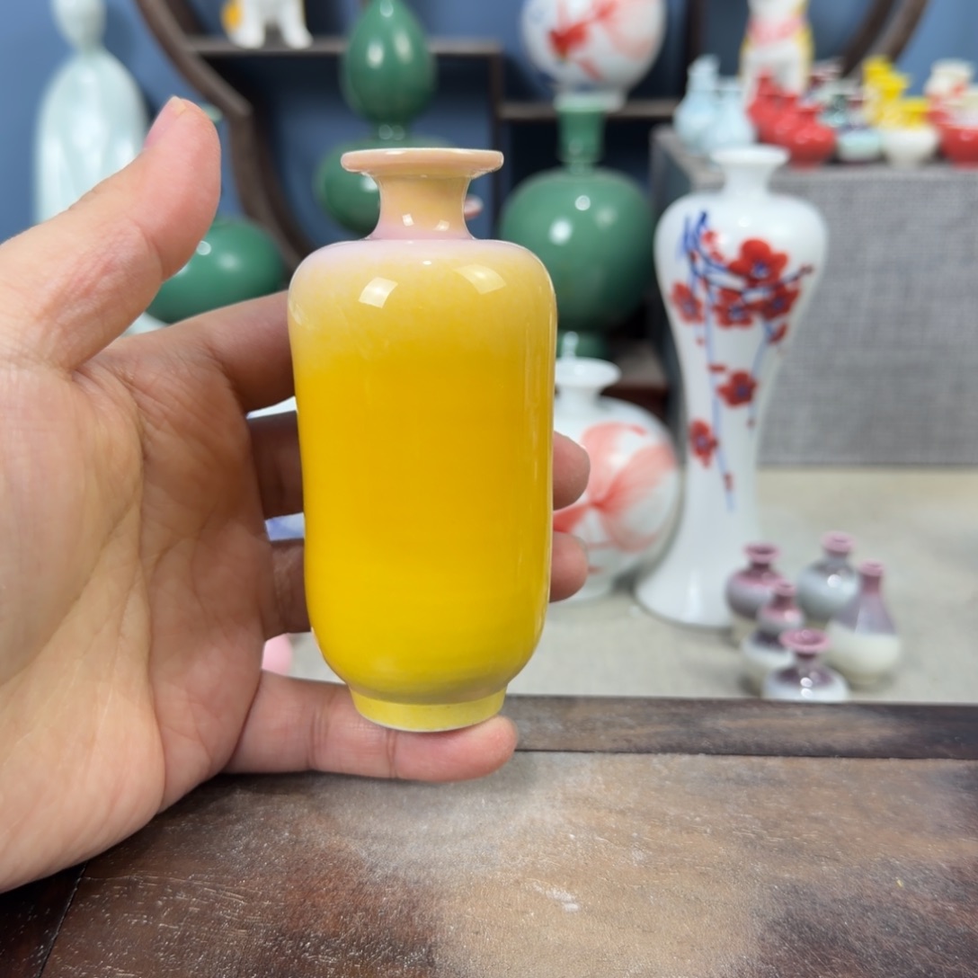 陶瓷手工小花器摆件