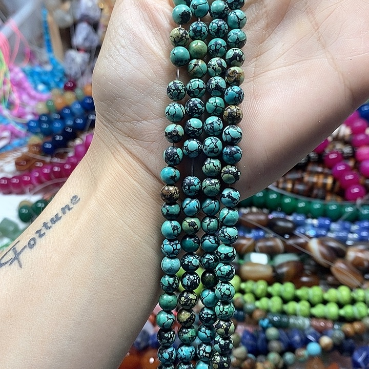 玛瑙/玉髓未镶嵌珠宝半成品天然湖北松卡6mm