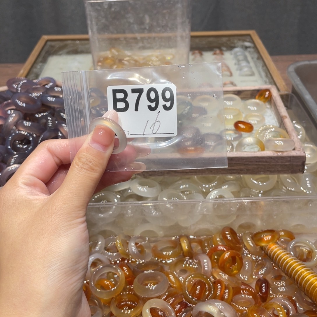 玛瑙/玉髓未镶嵌戒指799