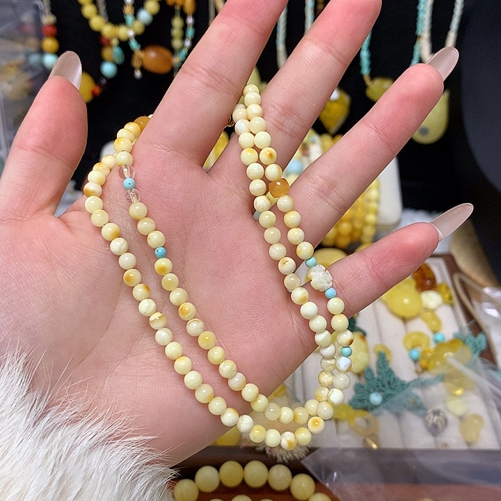手链蜜蜡未镶嵌阅**乐蜜蜡吊坠项链