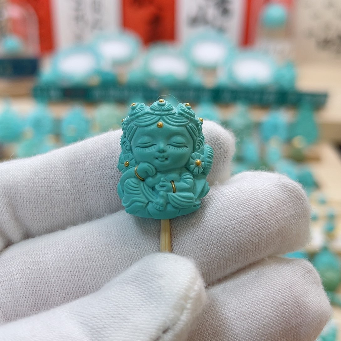 绿松石珠宝奇石未镶嵌