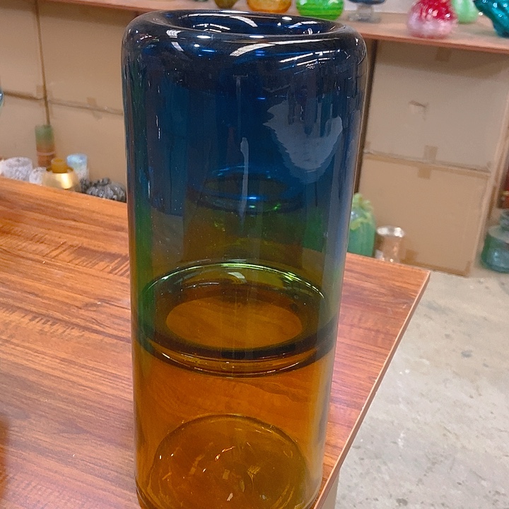 琉璃琉璃花瓶高32口8