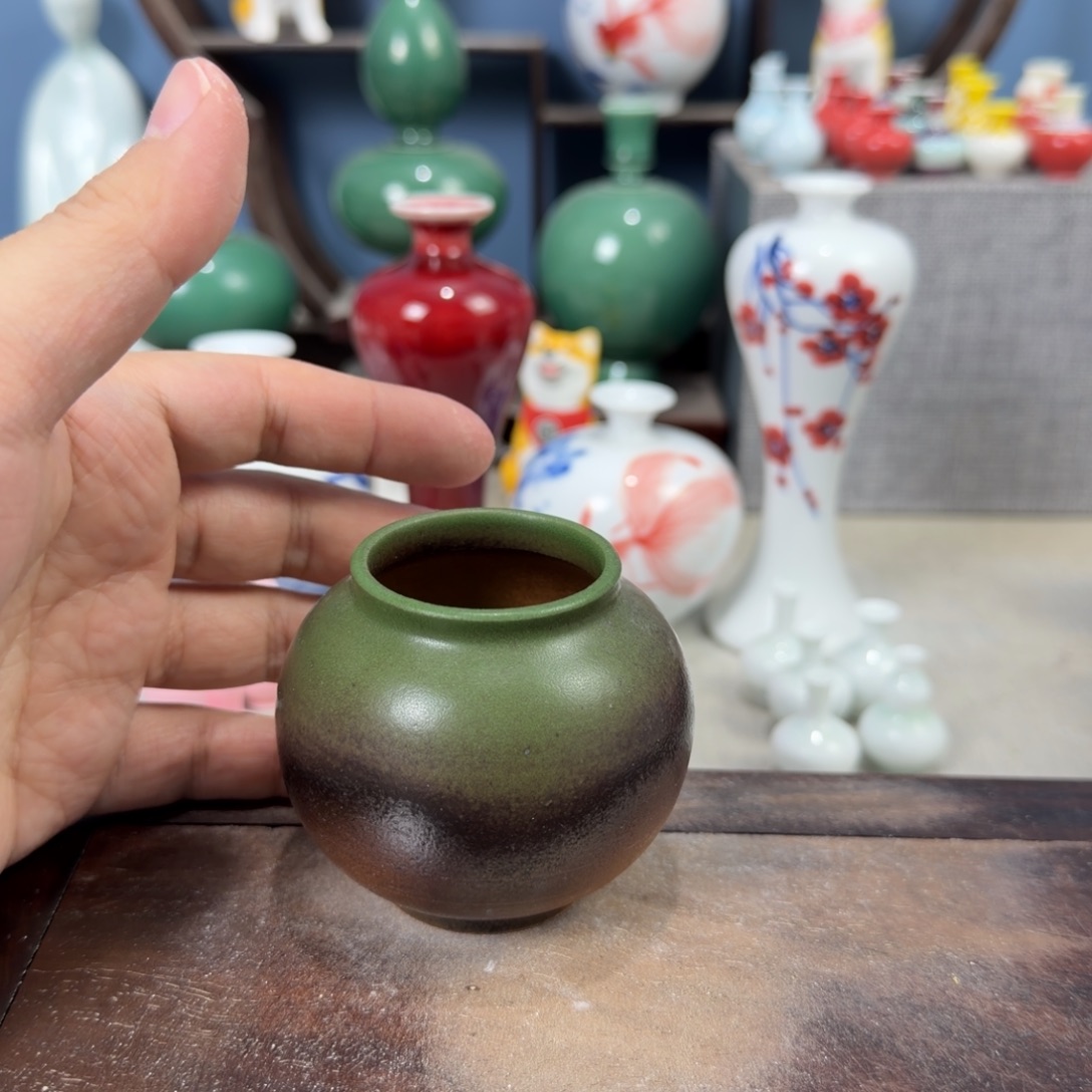 陶瓷手工小花器摆件
