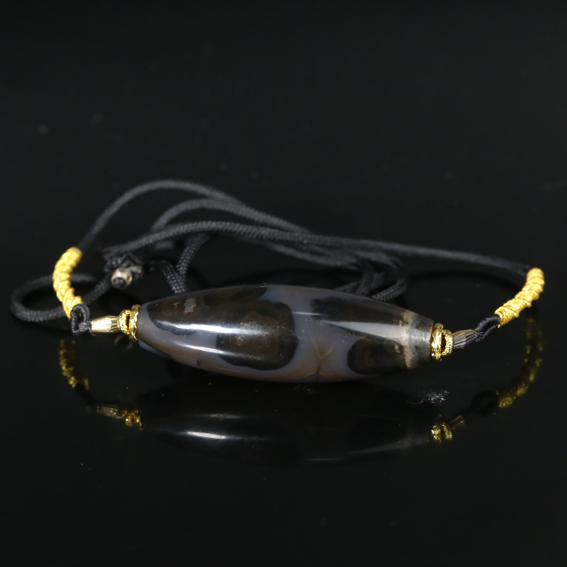 十九世纪影子玛瑙勒子【文物宝库】DES2511251013