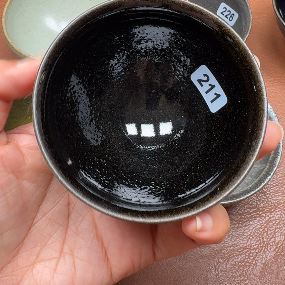 茶盏龙窑柴烧自然还原瑕疵211