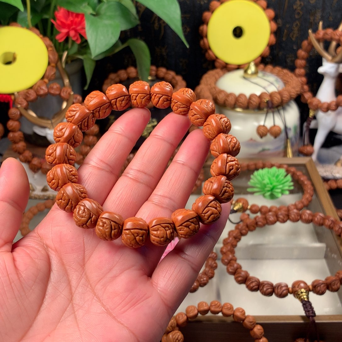 桃核吊坠荔枝手串14