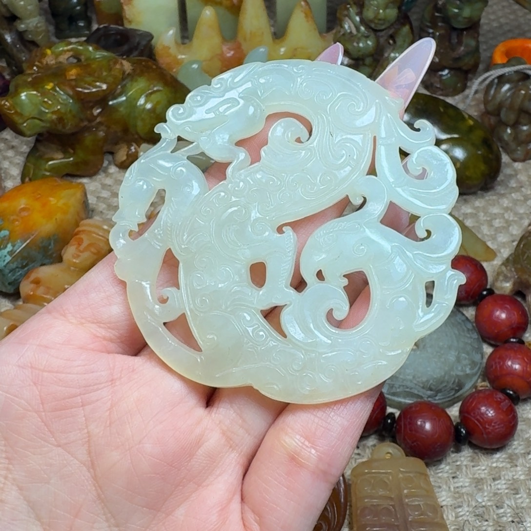 白玉菩提吊坠挂件