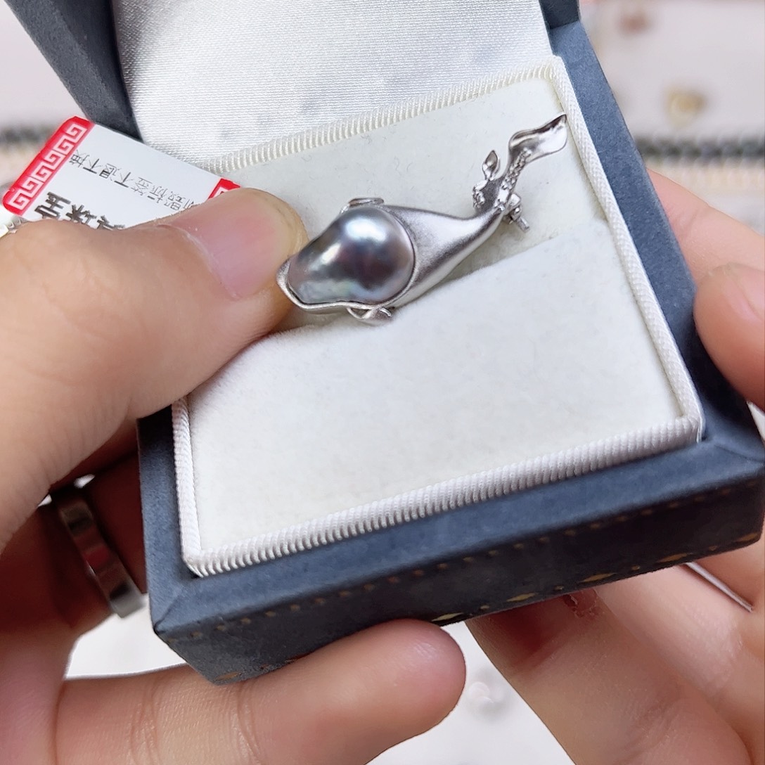海水珍珠颈饰银S925镶嵌