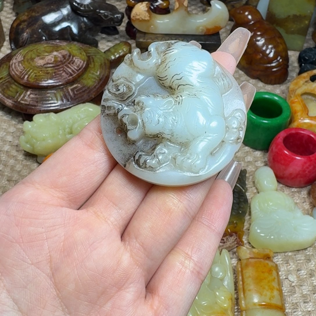 白玉菩提吊坠挂件