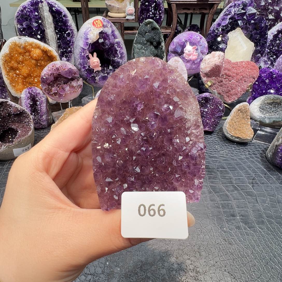 紫晶珠宝半成品未镶嵌