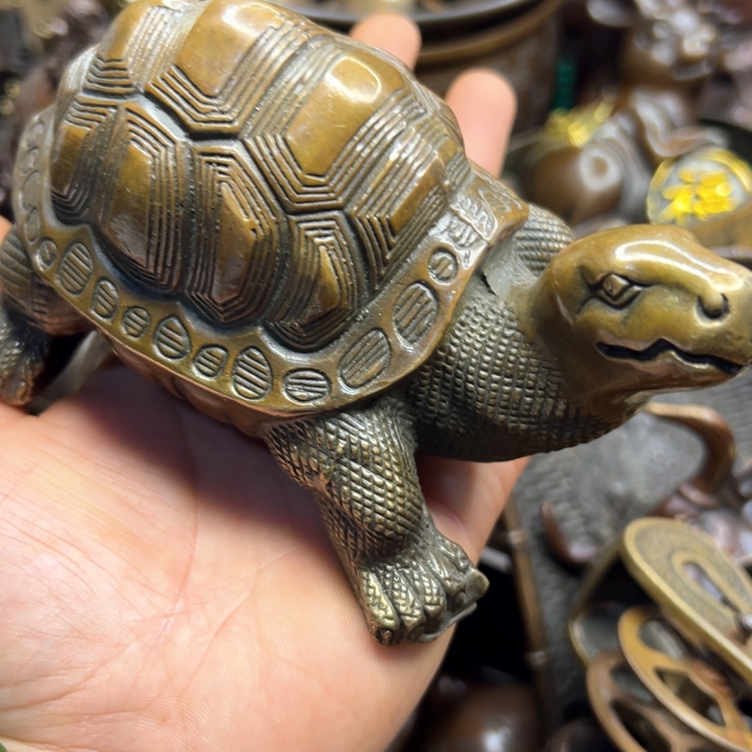 铜摆件欢迎欢迎你