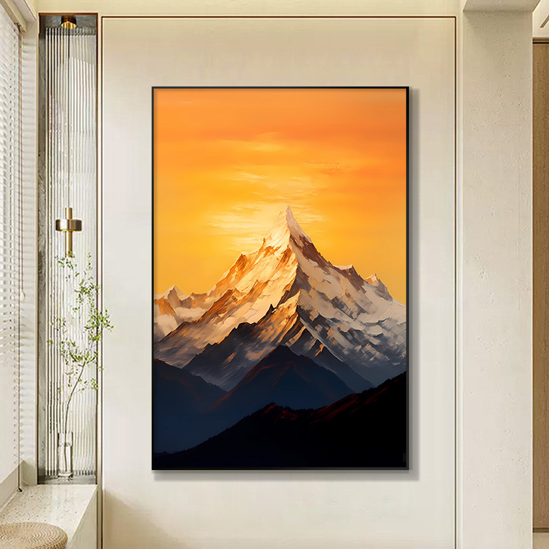 入户装饰画走廊过道现代简约挂画背景墙楼梯挂画金山80120