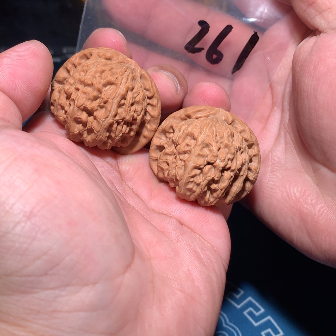 文玩核桃吊坠白狮 261 