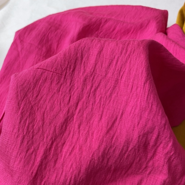 玫粉色棉麻2米。    