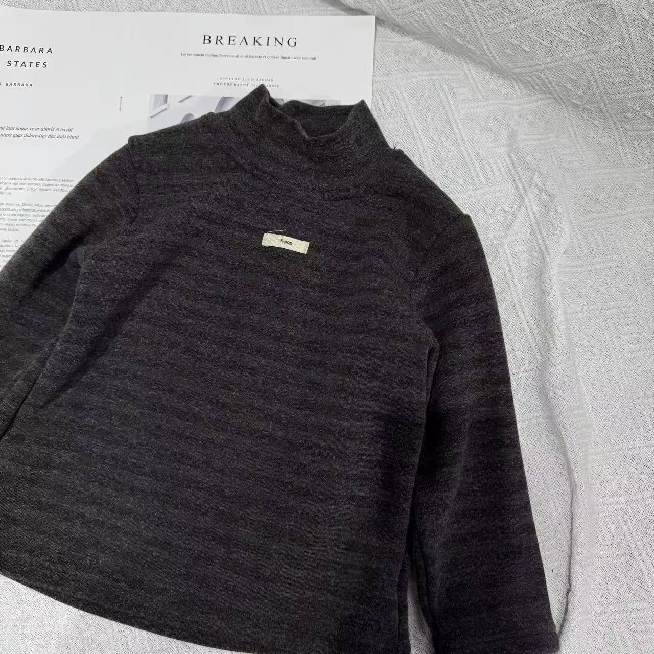 2025年冬季儿童新款休闲百搭宽松时尚31192贴标打底