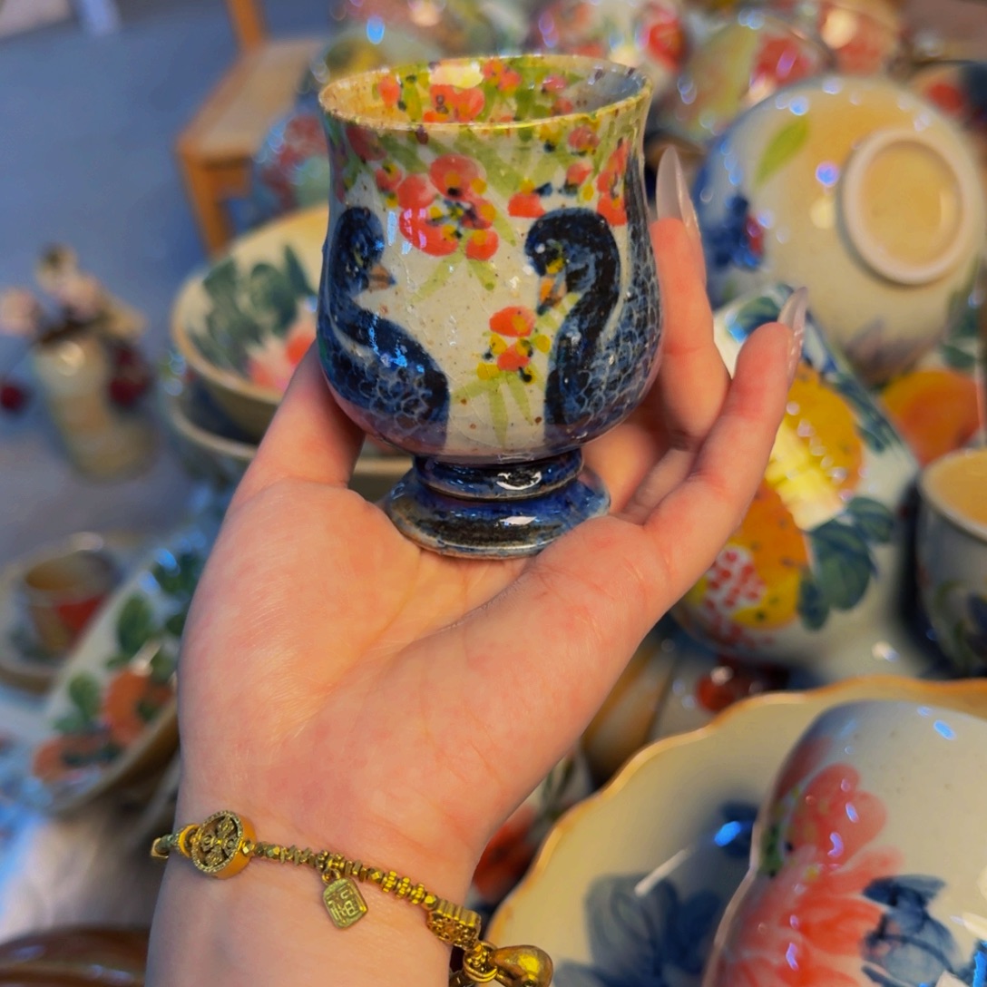 瓷片景德镇陶瓷手工手绘