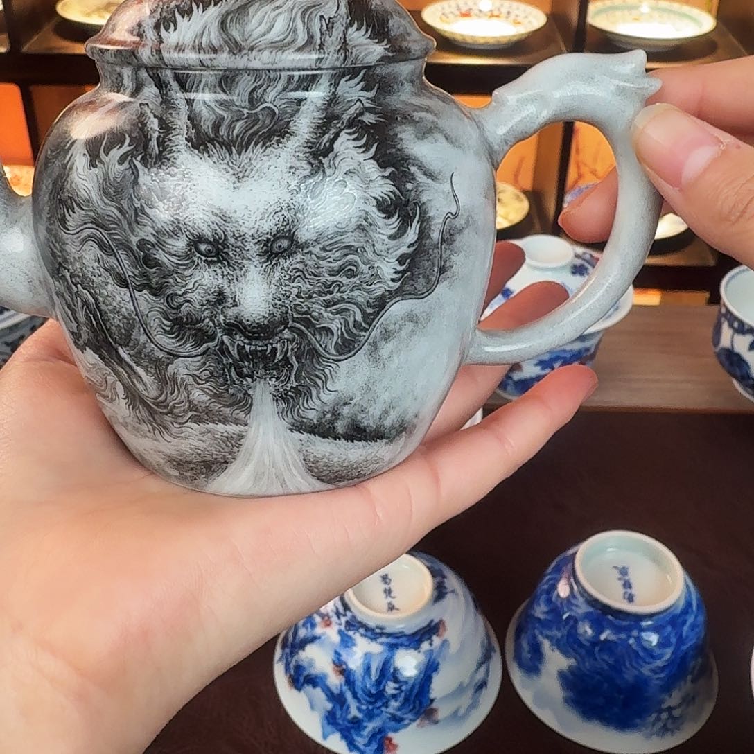 自***然景德镇陶瓷手绘作品