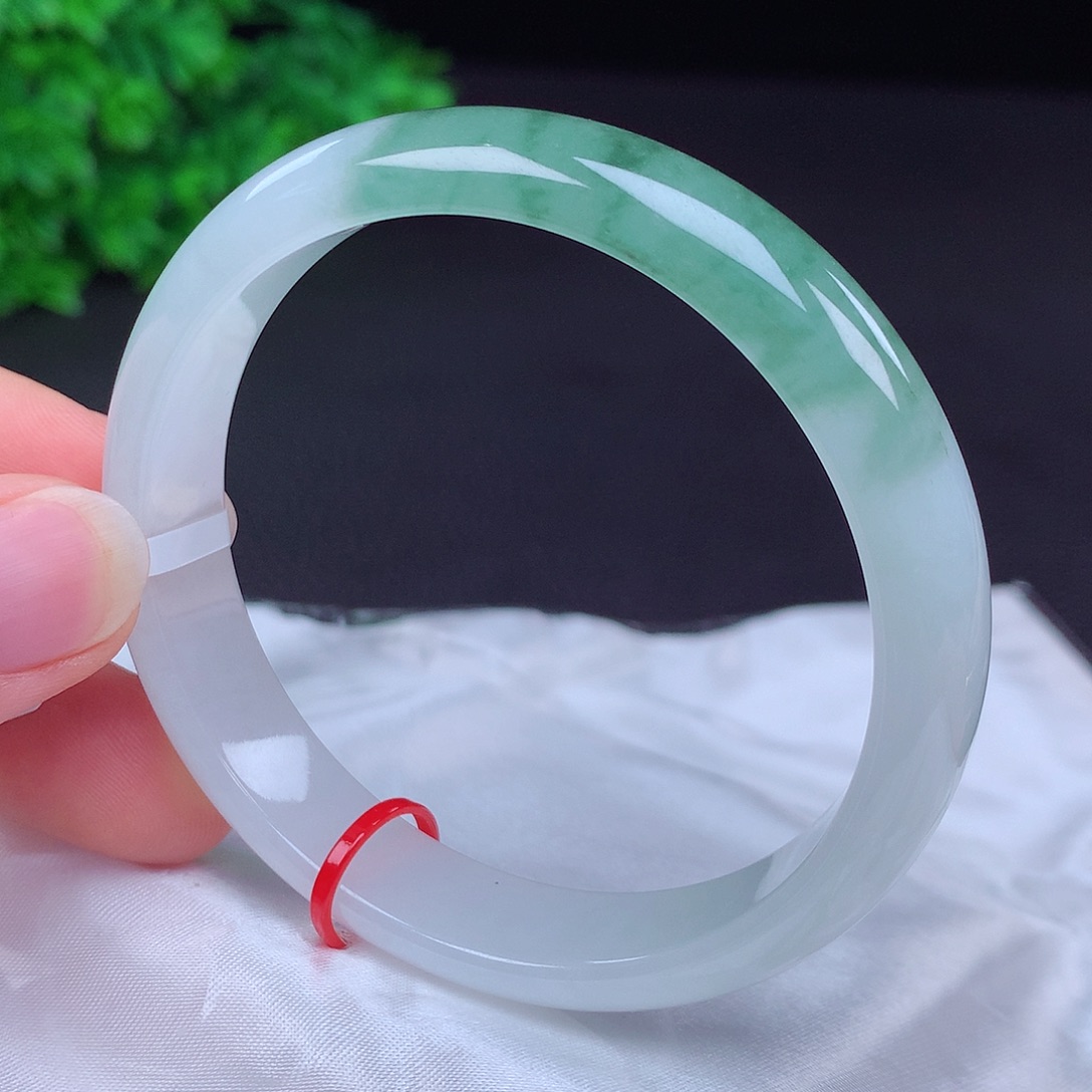 翡翠未镶嵌手镯57圈口431012