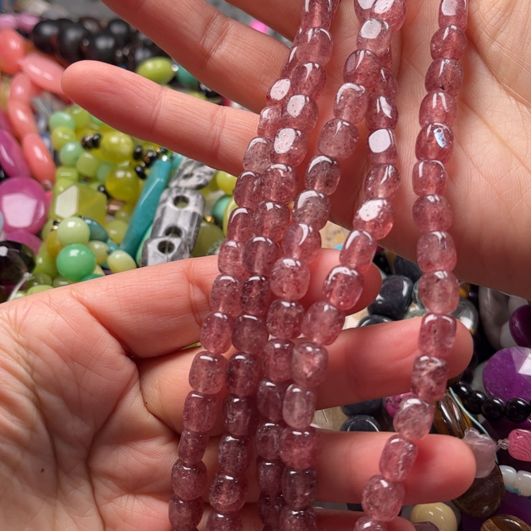 石英质玉珠宝奇石未镶嵌6*8