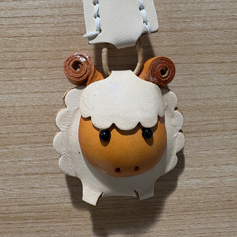 手工皮具真皮喜气洋洋小挂件皮具直播间粉丝专享福利款小众有格调