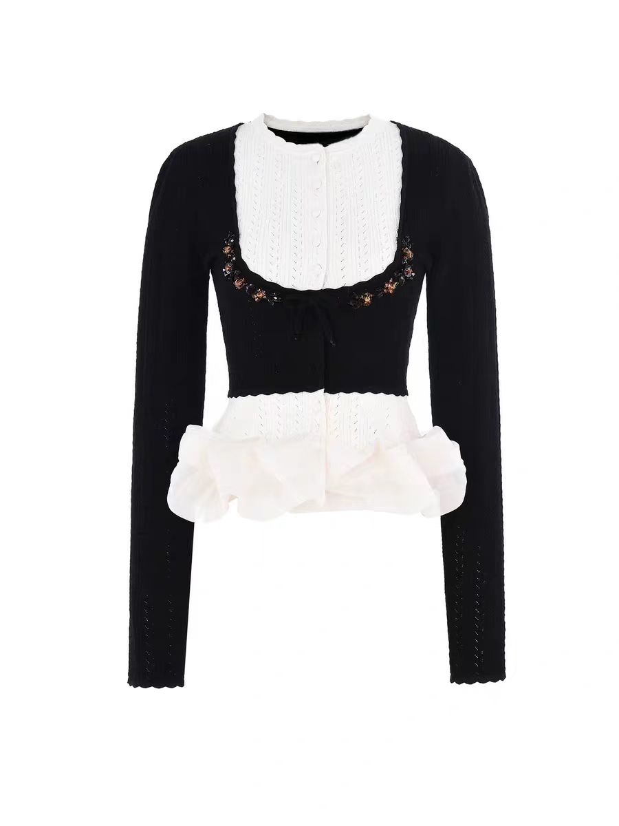 明制小众白色轻奢春季长袖