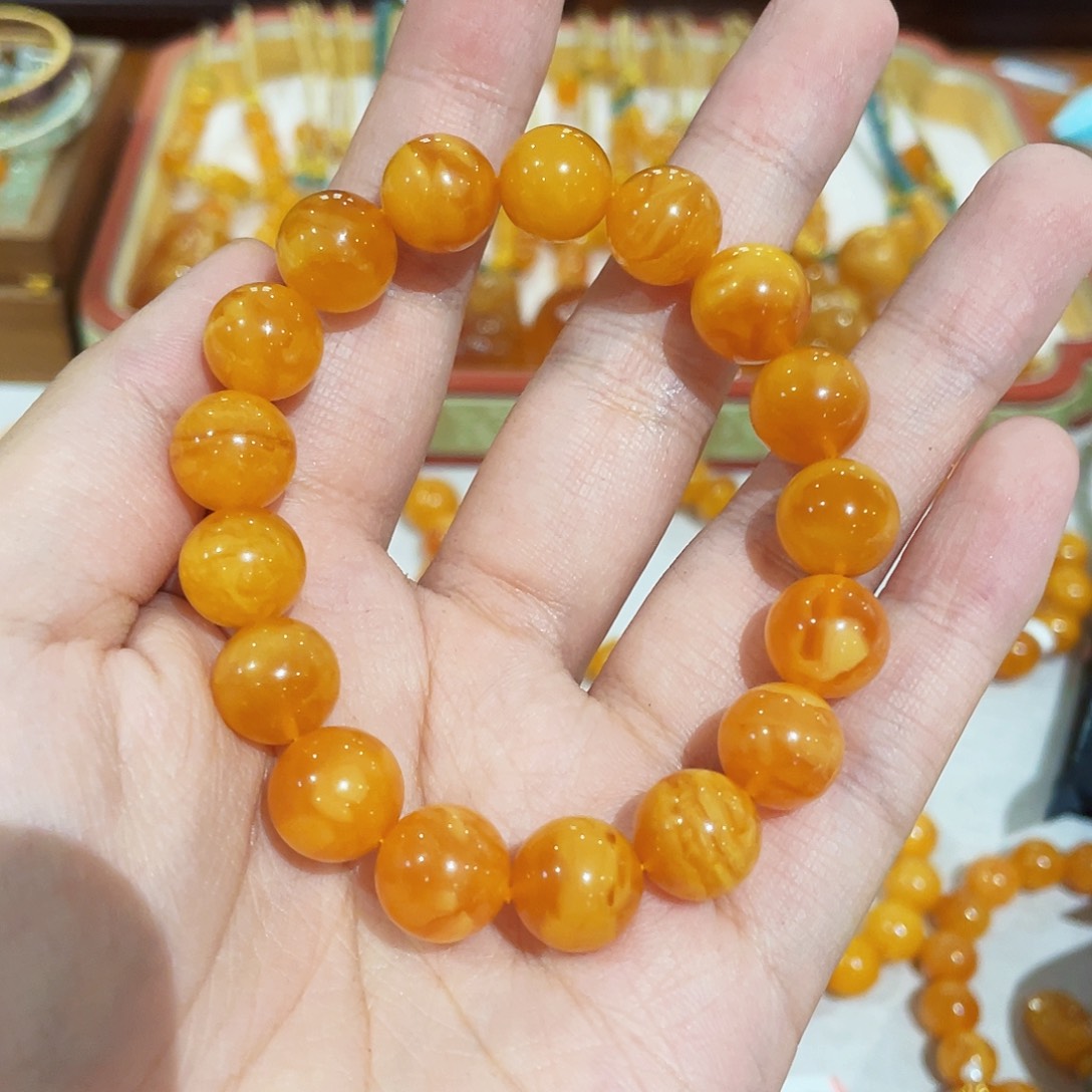 蜜蜡手链未镶嵌手串