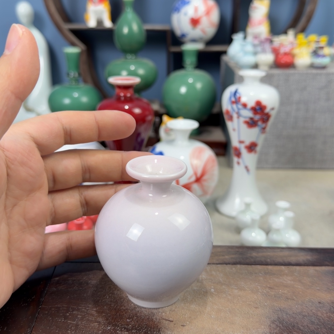陶瓷手工小花器摆件
